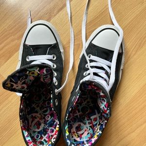 Converse All Star Chuck Taylor Black Madison Sneakers Sz 7 Excellent Condition